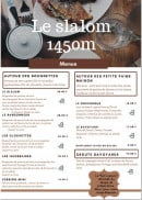 Carte et menu de Le Slalom St François à Saint Francois Longchamp — menus