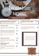 Carte et menu de Le Slalom St François à Saint Francois Longchamp — menu du soir