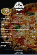 Menu O comptoir des tontons - Les pizzas traditionnelles et pizzas base crème