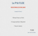 Menu Floe - Menu enfant