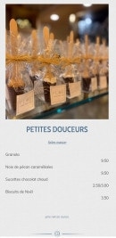 Menu Floe - Douceurs