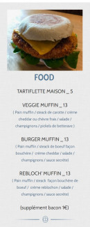 Menu Floe - Food