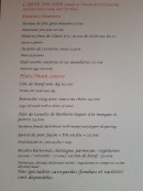 Carte et menu de La brasserie des pistes à Peisey Nancroix — La carte du soir