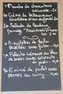 Carte et menu de Auberge du Chaussy à La Tour-en-Maurienne — L'ardoise