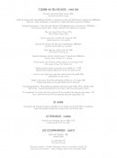 Menu Le Panoramic - Les grillades, fromages et desserts