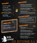 Carte et menu de Beers Company à Le Pont de Beauvoisin — Les frites, ardoises, ...