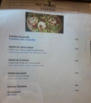 Menu Pizzéria de la Tour Sarrazine - Les entrées