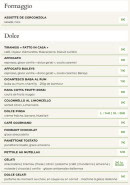 Menu Italoria - Les fromages et desserts