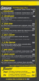 Menu Hell's Kitchen - Les burgers classics