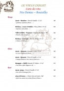 Menu Le Vieux Chalet - Les vins page 7