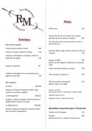 Carte et menu de Les Rôtisseurs du Mottaret à Les Allues — Les entrées et plats