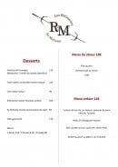 Carte et menu de Les Rôtisseurs du Mottaret à Les Allues — Les desserts et menus