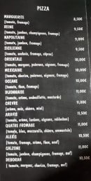 Carte et menu de Chez Laurence Et Jean-pierre à Coise Saint Jean Pied Gauthi — Pizzas