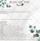 Menu Bleu de toi - Les salades et galettes