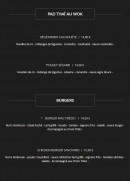 Carte et menu de Brasserie des Artistes à Annecy — Les pad thaï au wok, burgers
