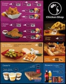 Menu Chicken Shop - Les chicken, fromages,...