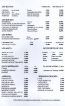 Carte et menu de Jardin sur Court à Annecy — Les boissons