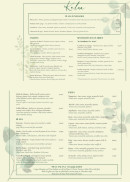 Menu Kelsa - Les entrées, plats et pizzas, ...