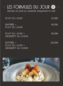 Menu La Brasserie Gourmande - Les formules du jours