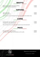 Carte et menu de La Dolce vita Annecy à Annecy — risotto tartares carne pesce