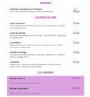 Carte et menu de La Rotisserie Du Thiou à Annecy — Fondu, spécialité et burgers