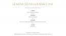 Carte et menu de La Rotonde des Trésoms à Annecy — Le menu jeune gourmet