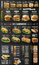 Menu Le Bap's - Les sandwiches, burgers et tacos