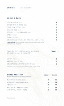 Menu Le Ricochet - Drink's