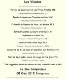 Menu Les chineurs de la cuisine - Les viandes