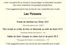 Menu Les chineurs de la cuisine - Les poissons