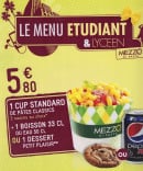 Menu Mezzo di Pasta - Le menu étudiant