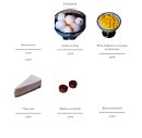 Menu Nouilles nouilles - Les desserts