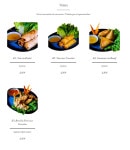 Menu Nouilles nouilles - Les entrées