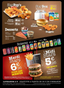 Menu Star Burger - Les star pop's, star box, menus star et boissons