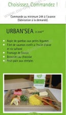 Menu Urban Food - L'urban'sea