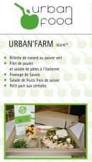 Menu Urban Food - L'urban'farm