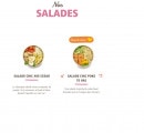 Menu La Mie Câline - Les salades