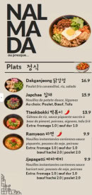 Menu Nalmada - Les  plats