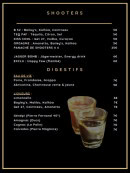 Menu Le Double Concept - Les shooters et digestifs