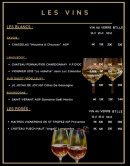 Menu Le Double Concept - Les vins blancs et vins rosés