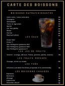 Menu Le Double Concept - Carte des boissons