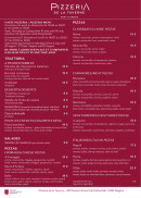 Menu la Pizzeria de la Taverne - Les pizzas et salades