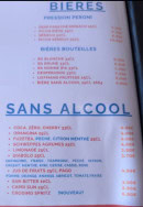 Menu Au Noeud de 8 - Les bières et sans alcool