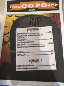 Carte et menu de Hopopop à Hauteville sur Fier — Exemple de plats