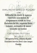 Carte et menu de Brasserie Distillerie Veyrat à Marcellaz Albanais — Exemple de menu