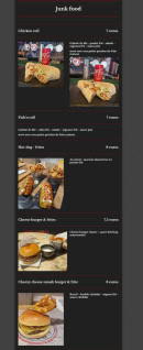 Carte et menu de L'Estrella Sous Salève à Collonges sur Saleve — Le junk food