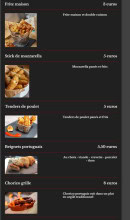 Carte et menu de L'Estrella Sous Salève à Collonges sur Saleve — Les tapas - pica pica (suite)