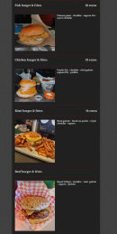 Carte et menu de L'Estrella Sous Salève à Collonges sur Saleve — Les burgers et frites