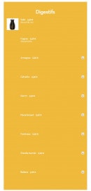 Carte et menu de Grand Pacific à Saint Julien en Genevois — Les digestifs