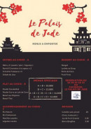 Carte et menu de Le Palais de Jade à Saint Julien en Genevois — Menu à emporter